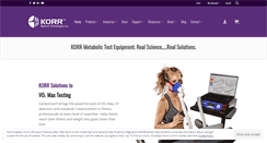 Desktop Screenshot of korr.com