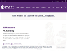 Tablet Screenshot of korr.com