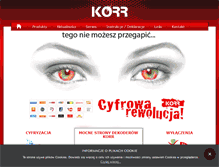 Tablet Screenshot of korr.pl